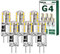 Tailcas G4 LED Lampen, Birnen 1.5W Warmweiß Led G4 Stiftsockel, AC/DC 12V mit 180LM Warmweiss 3000K, Leuchtmittel G4 Glühbirne Ersatz für 20W Halogen Lampen, Nicht Dimmbar Kein Flackern, 6 Stück