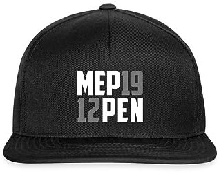 Spreadshirt Meppen Fussball Outfit Fussball Snapback Cap, One Size, Schwarz/Schwarz