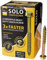 TIMCO Vis tire-fond avancées | Tête hexagonale | Pointe oblique | Jaune | 10,0 x 80 | Boîte de 50 (1080SCSY)