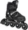 RAVEN Inline Skates Inliner für Kinder und Erwachsene OPTIONAL 2in1 mit Schlittschuhen verstellbar (Drill Black ohne Kufen, 34-37 (21,5cm-24cm))