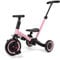 Leogreen 4 in 1 Laufräder, Kinderdreirad mit Schubstange, Laufrad Dreirad, für Kinder ab 1 Jahre bis 3 Jahren, bis zum 25kg, Rosa