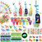 iZoeL Dinosaure Jouet Pinata Dinosaure, 12 Gobelets Pailles Dinosaures, Bracelet Claque Figurine Dinosaure Stickers Dinosaure, Decoration Anniversaire Dinosaure pour Garcon Fille Enfaant