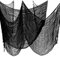 Zueyen 3 Stück Halloween Fensterdeko Gruseliges Tuch, Halloween Gruseliges Baumwolle Gaze Tuch für Halloween Party Outdoor Hof Haus Tisch Fenster Dekoration, Tischtücher, 78.7 x 29.9 Inch(Schwarz)