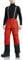 Pioneer Camp Herren Skihose Gefüttert mit Hosenträger Ski Hosen Schneehose Snowboardhose Outdoorhose Orange Rot L