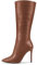 MAGIOPY Donna Spillo Alto High Tacco Heel a Punta Metà polpaccio Cerniera Ufficio Cute 10 CM Heels Stivali Marrone 40 EU