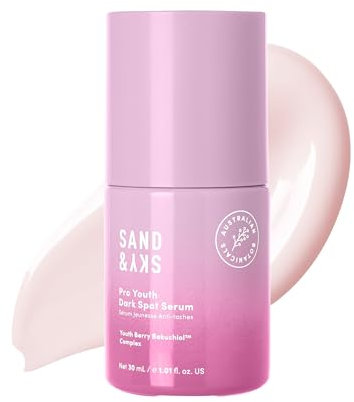 Sand & Sky Pro Youth Serum gegen Hautverfärbungen – Retinol Alternative, Bakuchiol Gesichtscreme | Bei feinen Linien, Falten, Hyperpigmentierung | Glykolsäure, Antioxidantien, Probiotika