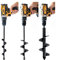 VASGOR Set 3 (1.6x12, 2.6x12, 3.5x12) Auger Drill Bit for Planting - Easy Planter Garden Auger - Bulb & Bedding Plant Augers - Posthole Digger for 3/8” Hex Drive Drill