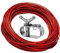Tensor Cable Alambre Bogoro Cable Acero Inoxidable Kit Tensor Cable Acero Tensor Alambre Fuerte para Colgar Luces, Toldos, Tendedero (21m Lang, Φ2mm)