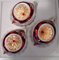 Jingle Bells Lauscha Reflexkugel 3er Set Silber, Rot, Gold Hochzeit Weihnachten Hängend Rund Glas