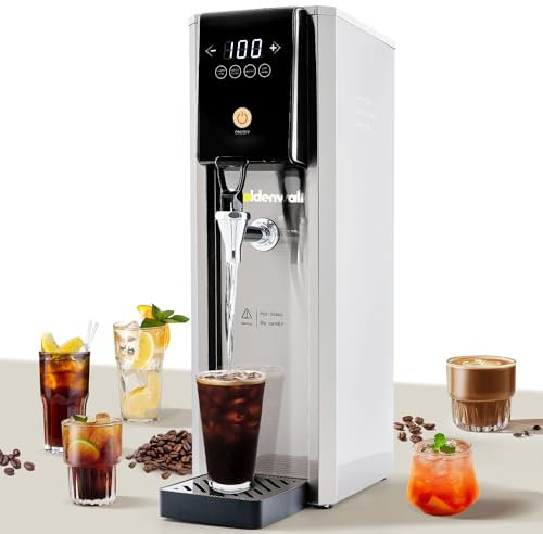 CGOLDENWALL Commercial Hot Water Dispenser Boiler, 7.8L Electric Catering Urn, Temperature Adjustable, 20L/h Large Output, Quick Brewing for Coffee, Tea, Milk, Hot Drinks