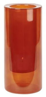 Lambert [DL Rimini Windlicht Glas rost H 23 cm D 10,5 cm