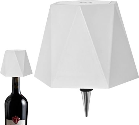 LED Bottle Lamp, Wine Bottle Lamp Cordless, 2000mAh Rechargeable Wireless Touch Control Desk Lamp, 3 Color Plug-in Decorative Night Light for Wine Bottle Or Any Glass Bottle