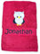 Eulen Handtuch mit Name, Handtuch, Sauna, Wellness, Duschtuch, Geschenk