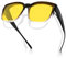 Meeloog Polarisierte Überzieh-Sonnenbrille für Damen Herren, Brillenträger, UV400 Schutz Sonnenbrille, Quadratische Sonnenbrille Fahren DEMST0110 (D1 Gradient Schwarzer Rahmen/Gelbe Nachtvisionslinse)
