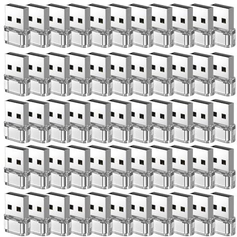 50 Packs USB A to USB Clear Adapter,USB C Female to A Male Charger Converter Compatible with Apple Watch Ultra iWatch 8 7,iPhone16 15 14 13 Pro Max Plus,iPad 9 10 Air 5 Mini 6,Car,Galaxy S23