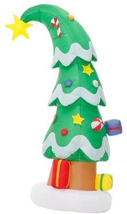 Amagogo Albero di Natale Gonfiabile da 6 Piedi, Decorazione per Esterni, novità, Decorazioni gonfiabili giganti per Natale, per Le Vacanze, all'aperto, in
