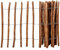 Xichuzi Staketenzaun Haselnuss 90x500 cm, Sichtschutz Zaun, Gartenzaun, Windschutz, Balkongeländer Sichtschutz, Balkon Sichtschutz - 43141