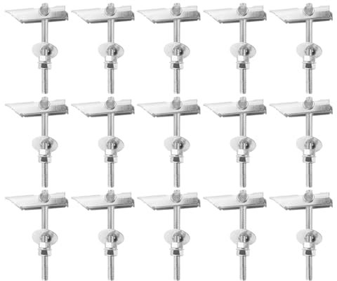 15 unidades M8 x 100 mm, tacos basculantes resistentes para orquídeas, para colgar objetos pesados en paneles de yeso y techos (2,87 x 3,94 pulgadas)