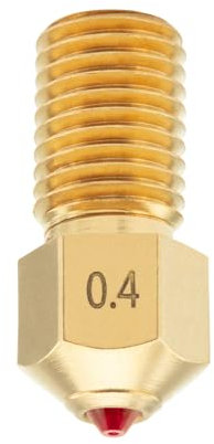 DUROZZLE Ruby-Düse 0,4 mm für Ultimaker 3 / Ultimaker 5s 3D-Drucker, gehärtet und abriebfest für präzise additive Fertigung