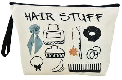 Sisadodo Hair Accessories Organiser Pouch for Women Girls Hair Scrunchie Clip Band Hairband Storage Bags Multifunctional Portable Ladies Waterproof Toiletry Travel Gift Bag for Friends Soul Sister
