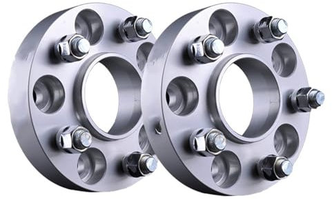 YSQOFDNFD Radschrauben Für Land Für Rover Für Defender Für Discovery 3 4 LR3 LR4 2PCS PCD 5x120 CB 72,6 Rad Spacer Adapter Nabenzentrische Distanzscheibe(Spacer 25mm)