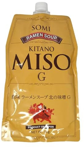 Somi Ramen Soup Kitano Miso G – 1kg | Rich Miso Ramen Broth Base | Umami-Packed Japanese Soup Concentrate