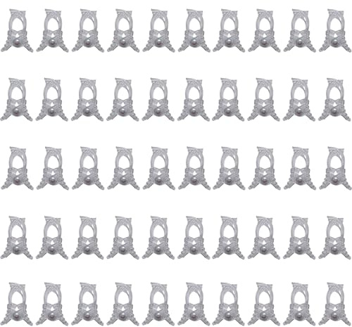 yuwqqoajv 50 plant orchid support posts securely, durable and for securing gardens and garden clips (transparent