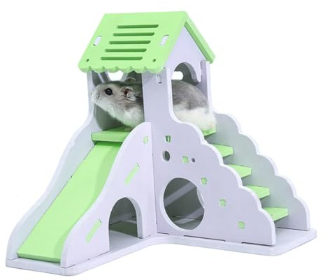 UTHCLO Buntes Hamsterhaus Mit Spielbereich Kleines Haustierhaus Sicheres Nest Für Hamster Und Kleintiere Privater Rückzugsort Für Zuhause