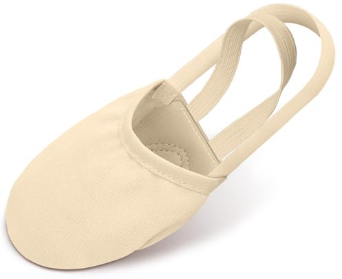 DiULi Zapatos Media Punta de Ballet, Zapatillas de Danza Niñas Adultos, M