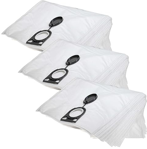 vhbw 30x Staubbeutel kompatibel mit Storch VacTec 25 Staubsauger | 43cm x 32cm Weiß