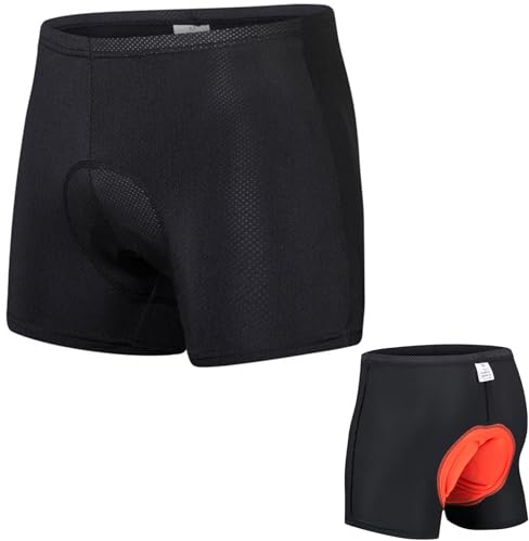 Honeywish Boys Padded Cycling Shorts 3D – Kids Breathable Bike Shorts Age 6–14, Quick Dry Bicycle Road Cycling, Comfortable Biker Shorts Boys (UK, Age, 10 Years, 12 Years, Regular) Black