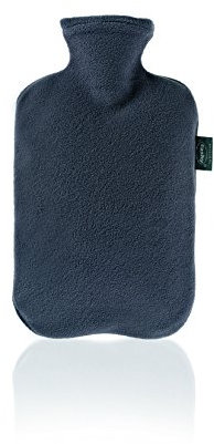 Fashy Hot Water Bottle with Fleece Cover 2.0L (colours vary)