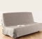 Atmosphera - Housse de clic-clac - Coton - Beige - 140x200 cm
