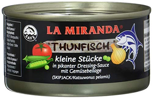 La Miranda Thunfisch Pikant mit Gemüse, 12er Pack (12 x 185 g)