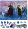 Undercover FRUW8023, Anna, ELSA, Olaf, Kristoff, Sven, Adventskalender für Mädchen mit 24 Schreibwaren Überraschungen, Zauberhaftes Disney Frozen Motiv, ca. 45 x 32 x 3 cm, bunt