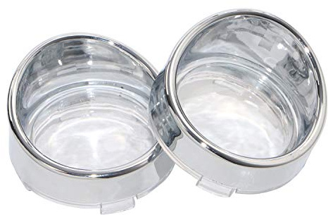 Motorrad Blinker Lichter Visiere Linsenabdeckung Für Chrom & Klar Harley Davidson Sportster 883 1200 Softail Dyna Road King Road Glide