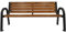Primario Grande Gartenbank, Parkbank Holz - Gartenmöbel, Outdoor Bank mit 350kg Tragfähigkeit - Sitzbank Wetterfeste, Design Skandinavische (Primario Tick, 175 cm - Gesamtlänge der Bank, CE)