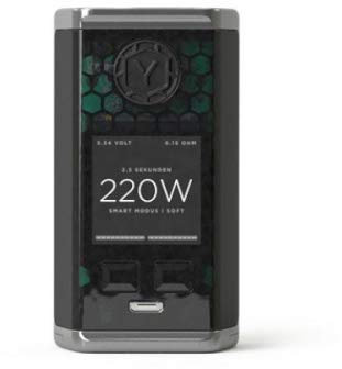 LYNDEN PWR 220w Box Mod Akkuträger Farbe Schwarz