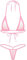 Choomomo Micro Bikini Set Femme Sexy Maillot de Bain 2 Pièce Soutien-Gorge Paillette et String Ouvert Monokini Tankini Transparent Sexuel Couleur Unie Swimwear Rose Taille Unique