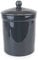 Dark Grey Ceramic Compost Caddy - Portland Kitchen Ceramic Compost Bin for Food Waste Recycling