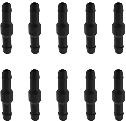 ECSiNG Lot de 10 raccords de Tuyau de Lave-Glace pour Pare-Brise - 2 Voies - pour la Plupart des Voitures - Noir