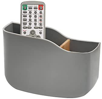SUNFICON Selbstklebende Fernbedienungshalter, Universal-Halterung für Media-Player, Controller, Wandmontage, Fernbedienung, Organizer, Box, Grau