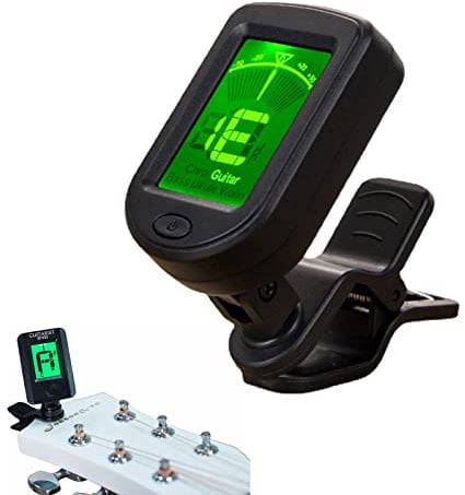 Accordatore, Accordatore Chitarra, Accordatore Chitarra Elettronico Tuner a Clip, Accordatore Chitarra Elettrica, Accordatore Chitarra Classica, Elettronico Cromatico Tuner a Clip, Batteria Inclusa