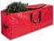 Abnaok Christmas Tree Storage Bag Heavy Duty 600D Oxford Christmas Tree Storage Box Fits Up To 9Ft Tree,Christmas Storage Container Xmas Tree Bag With Reinforced Handles & Zipper (Red 135x34x68cm)
