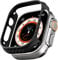 pitaka Custodia Protettiva per Apple Watch Ultra 2/Ultra (49mm) Ultra Sottile e Leggera, con Protezione Completa in Fibra Aramidica 600D, Resistente e Antigraffio, Minimalismo[Air Case] Nero