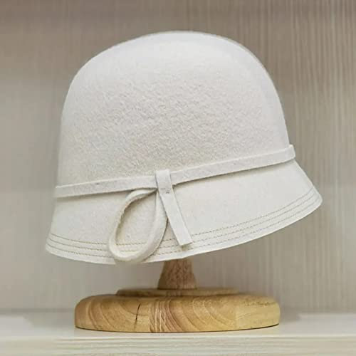 Hüte für Frauen Cloche Hut für Frauen Asymmetrische Krempe Winter Hüte Flapper Lady Eimer Blumenkappe Hut Formale Anlässe Hut Geschenk