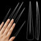 NOVO OVO 120 pcs Super Extra Extreme Long Nail Tips Stiletto XXXXL XXXXL French Tips Full Cover False Fake Nail Extension 12 Sizes Acrylic Nails for Salon and DIY