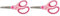 Westcott E-21580 00 Softgrip Kids Kinderschere für Rechtshänder, 13 cm, runde Spitze, pink (Packung mit 2)