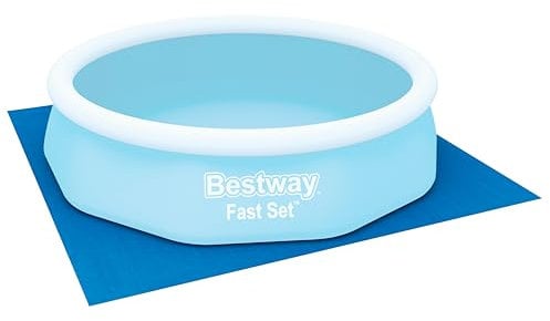 BESTWAY Tapiz Protector de Suelo 335x335 cm para Piscinas Desmontables Azul