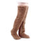 AWAVM Women's Winter Warm Knee High Socks 1 pair Thick Plush Slipper Stockings Furry Extra Long Leg Warmers Sleeve Thigh High Boot Sleeping Socks
